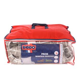 Pack couette + 1 coussin Grise Dodo 140x200cm pas cher