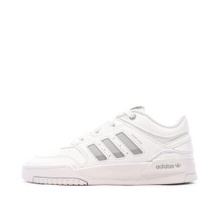 Baskets Blanches Junior Adidas Drop Step Low pas cher
