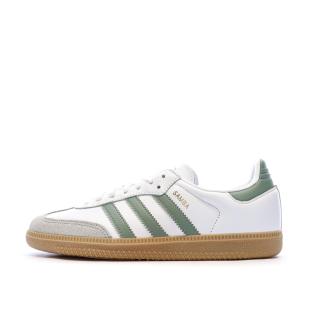 Samba OG Baskets Blanc/Vert Mixte Adidas pas cher