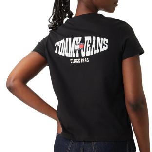 T-Shirt Noir Femme Tommy Hilfiger Tjw Reg vue 0