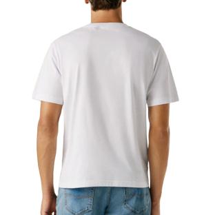 T-Shirt Blanc/Jaune Homme Pepe jeans Original vue 0