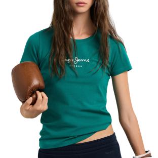T-Shirt Vert Femme Pepe jeans Virginia vue 0