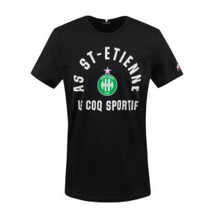 AS Saint Etienne T-shirt Noir Homme Le Coq Sportif pas cher