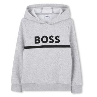 Grauer Kapuzenpullover für Jungen von Hugo Boss J52748 Ansicht 0