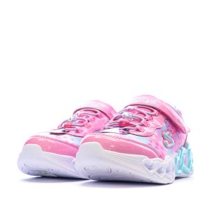 Baskets Roses/Mauves Fille Skechers Infinite Heart vue 0