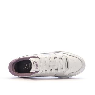 Baskets Blanc/Violet Femme Puma Carina Street vue 4