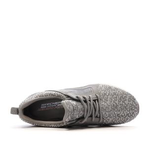 Baskets Grises Homme Skechers Bob vue 4
