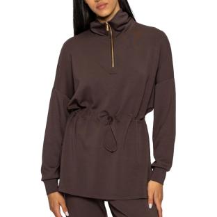 Sweat Marron Foncé Femme Soul Studio Hz vue 0