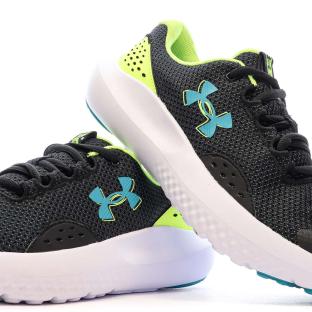 Baskets Marine/Jaune Garçon Under Armour Surge 4 vue 7