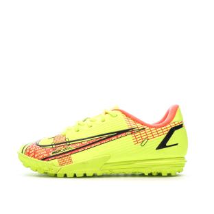 Chaussures de Foot Jaune Junior Nike Jr Vapor 14 Academy TF pas cher