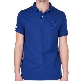 Polo Bleu Homme Superdry Superstate pas cher
