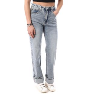 Jean Bleu Délavé Femme Monday Premium BEH pas cher