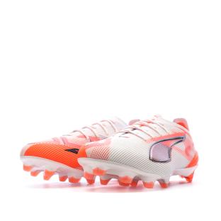 Chaussures de football Blanches/Oranges Homme Puma Ultra 5 Ultimate vue 0