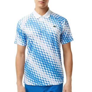 Polo de Tennis Bleu/Blanc Homme Lacoste DH5174 vue 0