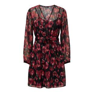 Robe Rouge/Noire Femme Only Marise pas cher