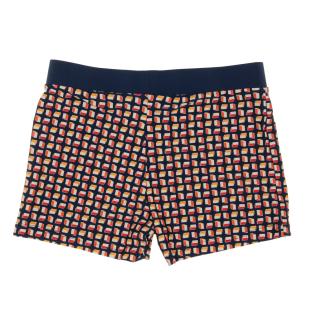 Boxer de Bain Marine/Orange Homme Sun project Geocubes vue 2
