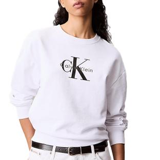Sweat Blanc Femme Calvin Klein Jeans LV047B234G vue 0