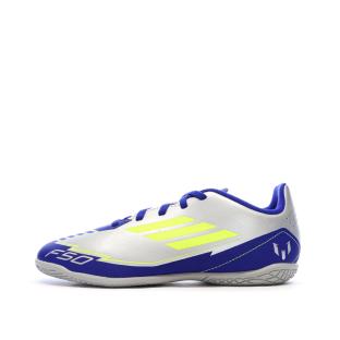 Chaussures de Foot Argent/Bleu Junior Adidas F50 Club In Messi vue 0