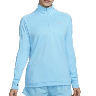 Pull 1/4 de zip Bleu Femme Nike Pacer pas cher