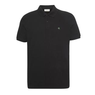 Polo Noir Homme Calvin Klein Jeans Ss Monogram Pique pas cher