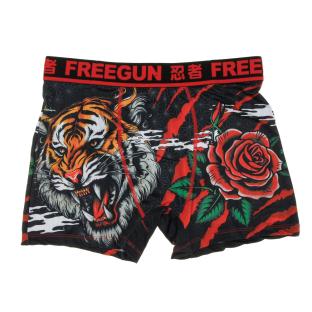 Boxer Noir/Rouge Homme Freegun Tiger pas cher