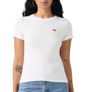 Lot de 2 T-shirts Blanc/Rayures Femme Levi's 2pack Essential vue 0