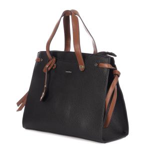Sac à Main Noir/Marron Femme Manoukian JACIRA vue 2