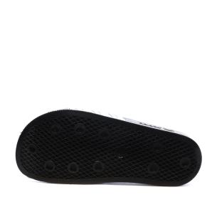 Claquettes Noires/Argent Femme Adidas Adilette vue 0