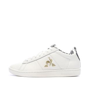 Baskets Blanc Femme Le Coq Sportif Court classic pas cher