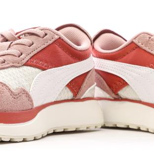 Baskets Roses/Blanches Bébé Puma Cruise Rider vue 7