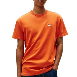 T-shirt Orange Homme Tommy Jeans Reg Badge DM0DM20322 vue 0