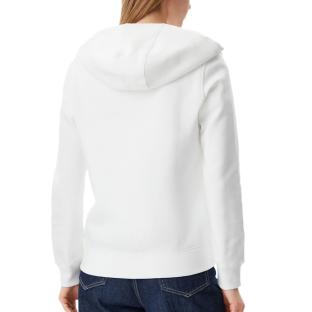 Sweat Zippée Blanche Femme Tommy Hilfiger Flag T-black vue 2