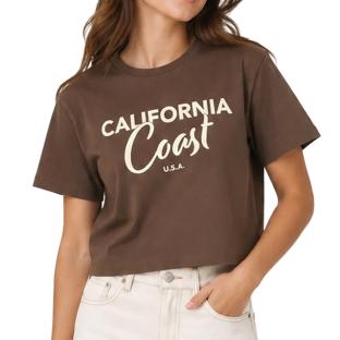 T-Shirt Marron Fille Kids ONLY Olivia vue 0