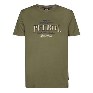 T-Shirt Kaki/Orange Homme Petrol Industries Classics vue 0