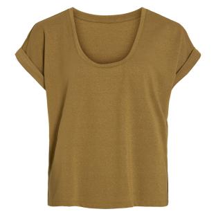 T-Shirt Marron Femme Vila Luxi vue 0