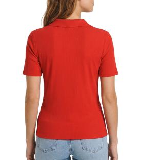 Polo Rouge Femme Morgan DROSSO vue 0