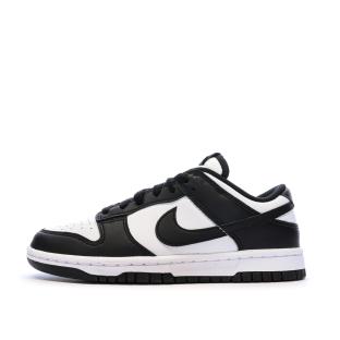 Dunk Low Baskets Blanches/Noires Femme Nike pas cher