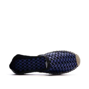 Espadrilles Damier Bleu/Noir Homme Ushuaia Dimitri vue 0