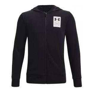 Sweat zippée à Capuche Noir Garçon Under Armour Rival Terry pas cher