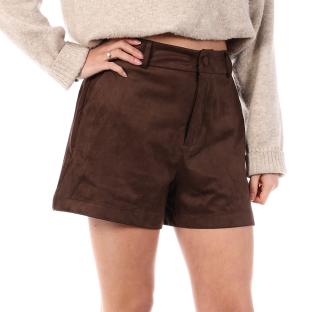 Short en Suédine Marron Oraije Dune pas cher
