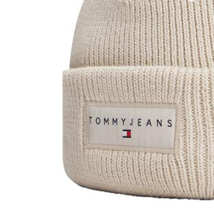 Bonnet Beige Mixte Tommy Hilfiger Linear Beanie vue 2