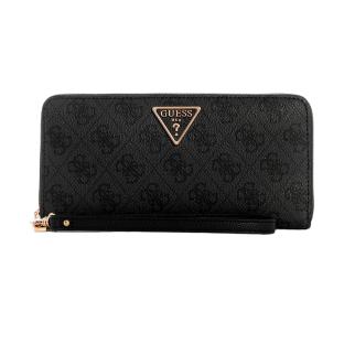 Portefeuille Noir Femme Guess Laurel pas cher