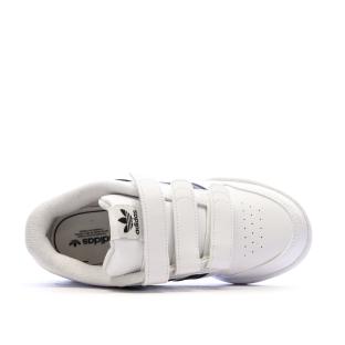 Baskets Blanches/Noir Garçon Adidas Team Court vue 0
