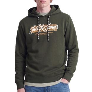 Sweat Kaki Homme Jack & Jones Frederiksberg vue 0