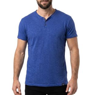 T-shirt Bleu Royale Homme Paname Brothers TAZIO vue 0