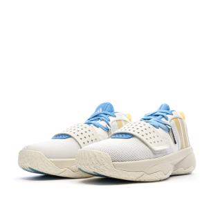 Chaussures de basketball Blanches/Jaune/Bleu Homme Adidas Dame 8 vue 0