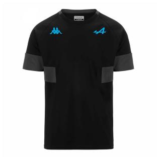 T-shirt Noir Homme Kappa Adobi Alpine F1 pas cher