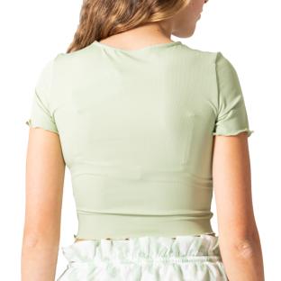 T-Shirt Vert Femme Vero Moda Madi Jill vue 2