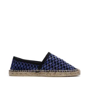 Espadrilles Damier Bleu/Noir Homme Ushuaia Dimitri vue 0