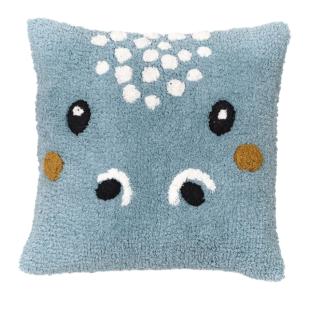 Coussin déhoussable tufté imprimé animalier FUNNY vue 0